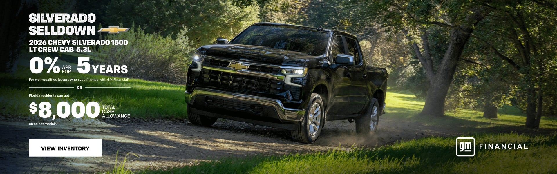 2026 Chevy Silverado 1500 LT Crew Cab 5.3L. 0% APR for 5 years For well-qualified buyers when you...
